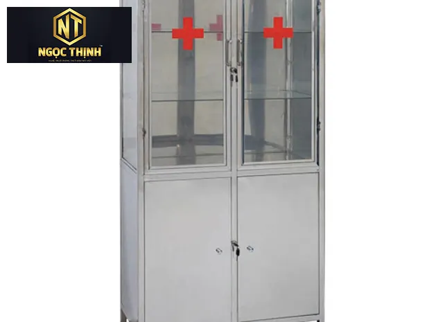 Tủ y tế inox TYT02 Tủ y tế inox TYT02